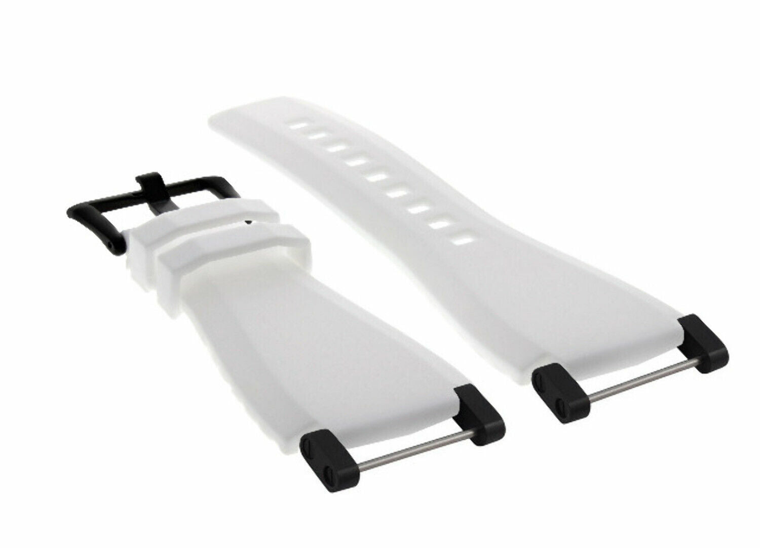 24MM FOR SUUNTO CORE RUBBER SILICONE REPLACEMENT WATCH BAND STRAP + BLACK ADAPTER