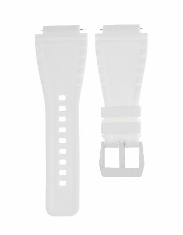 24MM SILICONE RUBBER WATCH BAND STRAP FOR BELL & ROSS BR-01-BR-03 + STEEL BUCKLE
