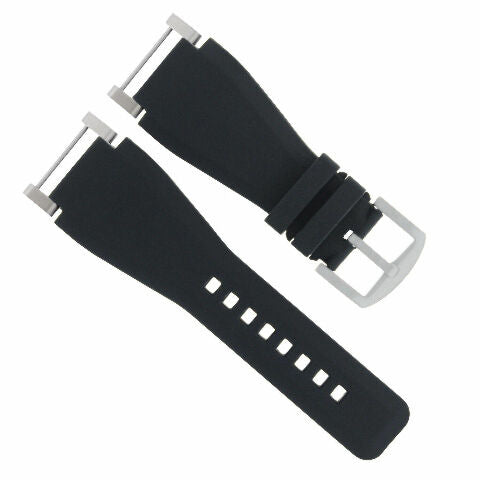 24MM FOR SUUNTO CORE REPLACEMENT SILICONE RUBBER WATCH BAND STRAP + STEEL ADAPTER