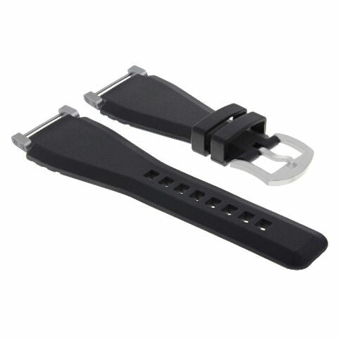 24MM FOR SUUNTO CORE REPLACEMENT SILICONE RUBBER WATCH BAND STRAP + STEEL ADAPTER