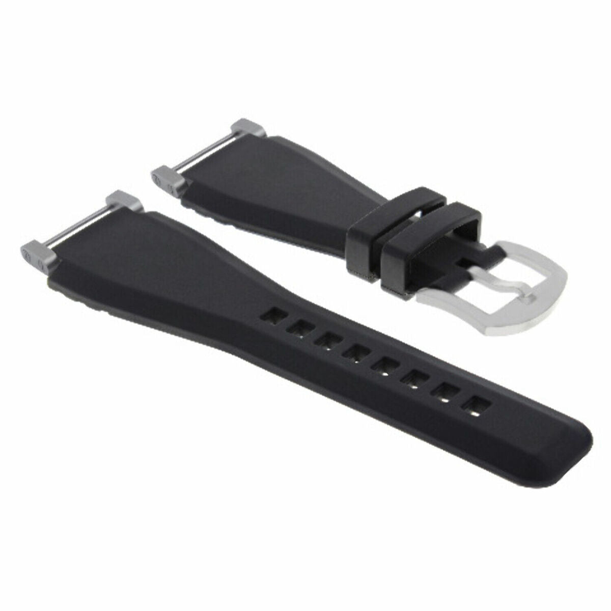 24MM FOR SUUNTO CORE REPLACEMENT SILICONE RUBBER WATCH BAND STRAP + STEEL ADAPTER