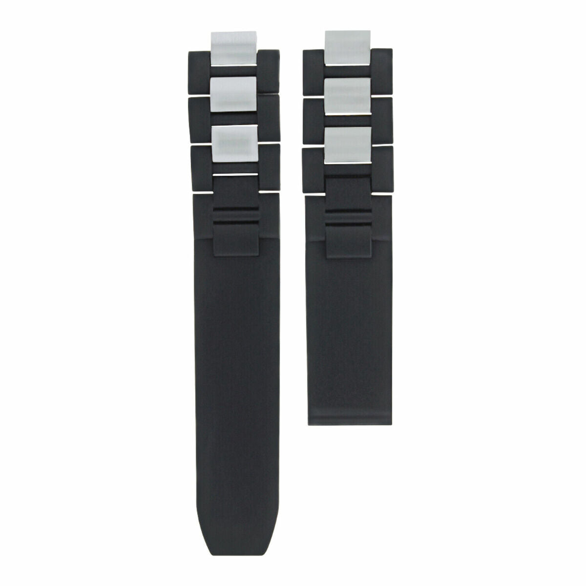 20MM Rubber Strap Band for Cartier Must 21 Chronoscaph 2424, 2427 2824 Autoscaph