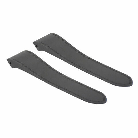 23-24.5MM RUBBER STRAP WATCH BAND FOR CARTIER SANTOS 100 XL + BLACK CLASP  SCREW
