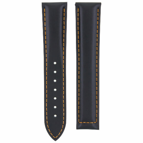20-22-24MM LEATHER STRAP BAND FOR OMEGA SEAMASTER PLANET OCEAN DEPLOYMENT CLASP