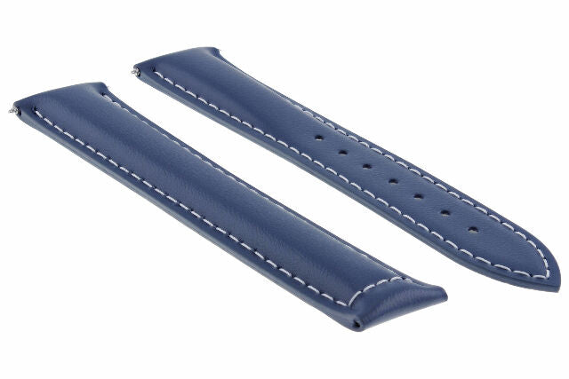 20-22-24MM LEATHER STRAP BAND FOR OMEGA SEAMASTER PLANET OCEAN DEPLOYMENT CLASP