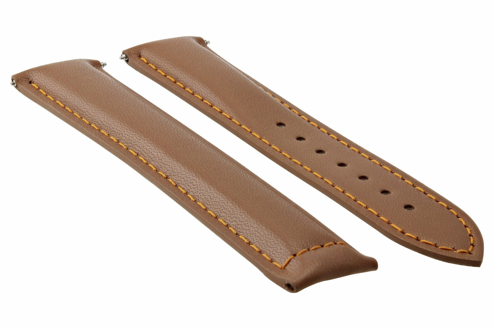 20-22-24MM LEATHER STRAP BAND FOR OMEGA SEAMASTER PLANET OCEAN DEPLOYMENT CLASP