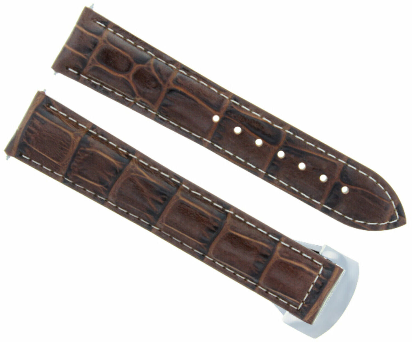18-19-20-22-24MM LEATHER WATCH BAND STRAP FOR OMEGA SEAMASTER PLANET SPEEDMASTER