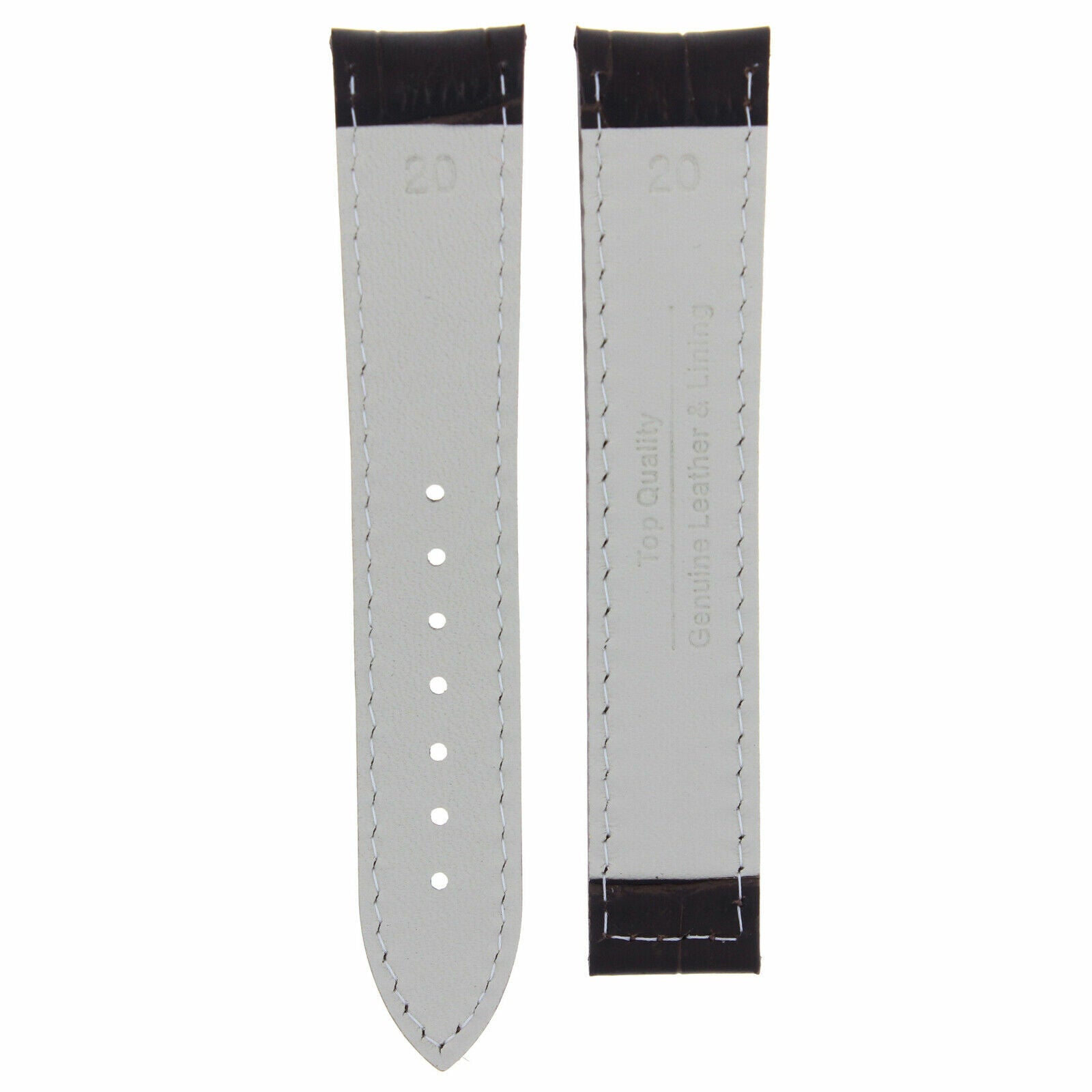 18-19-20-22-24MM LEATHER WATCH BAND STRAP FOR OMEGA SEAMASTER PLANET SPEEDMASTER