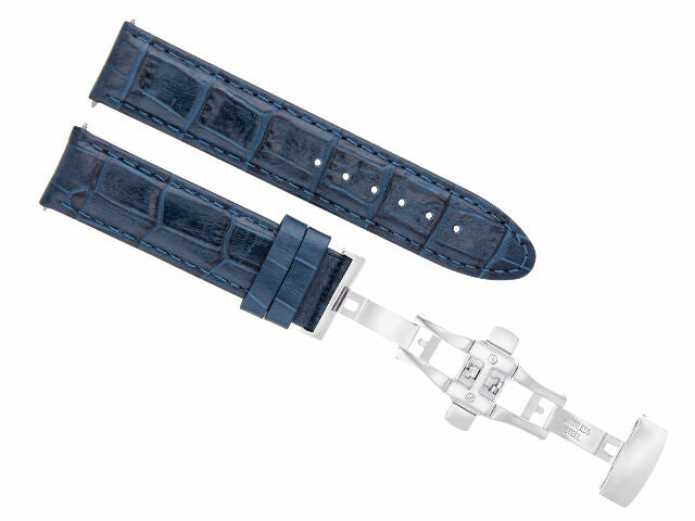 18-19-20-22-24MM LEATHER WATCH BAND STRAP FOR CITIZEN ECO DRIVE DEPLOYMENT CLASP