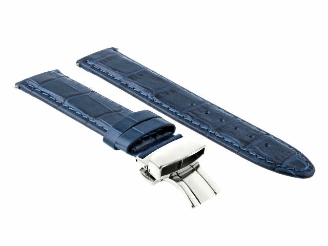 18-19-20-22-24MM LEATHER WATCH BAND STRAP FOR CITIZEN ECO DRIVE DEPLOYMENT CLASP