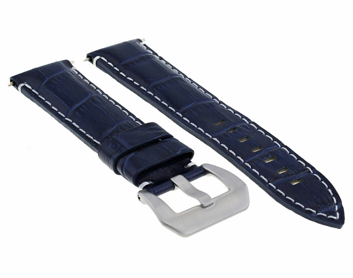 22MM 24MM REPLACEMENT LEATHER WATCH BAND STRAP FOR MONTBLANC TIMEWALKER CHRONO