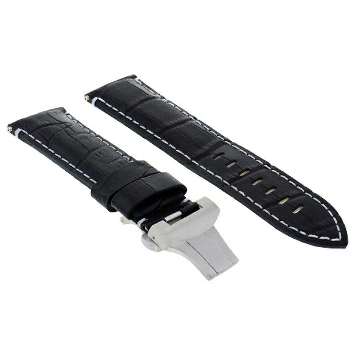 22-24MM LEATHER WATCH BAND STRAP FOR BREITLING NAVITIMER, BENTLEY PILOT WATCH