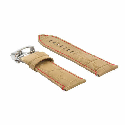 22-24MM LEATHER WATCH BAND STRAP FOR BREITLING NAVITIMER, BENTLEY PILOT WATCH