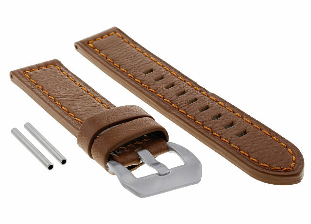 22 -24MM LEATHER WATCH BAND STRAP FOR PAM PANERAI MARINA LUMINOR WATCH LONG