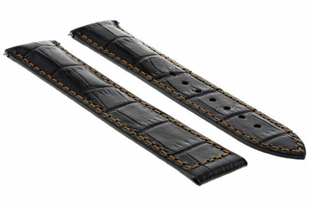 18MM-24MM GENUINE LEATHER WATCH BAND STRAP WITH CLASP FOR OMEGA SEAMASTER PLANET