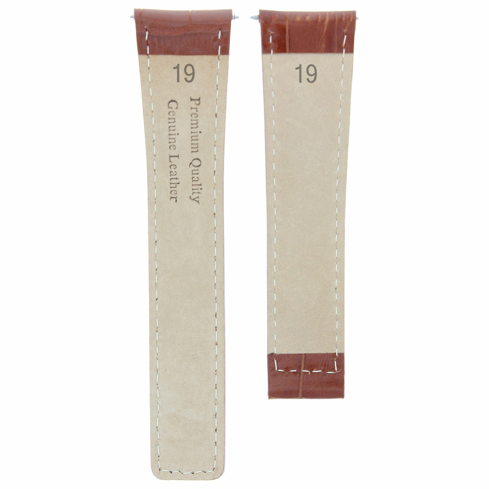 LEATHER WATCH BAND STRAP CLASP FOR TAG HEUER CARRERA GOLD ROSE - 20MM