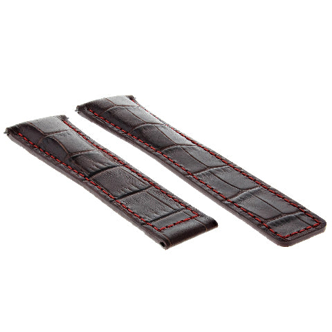 19-20-21-22MM LEATHER WATCH BAND STRAP FOR TAG HEUER CARRERA DEPLOYMENT CLASP