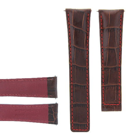 19-20-21-22MM LEATHER WATCH BAND STRAP FOR TAG HEUER CARRERA DEPLOYMENT CLASP