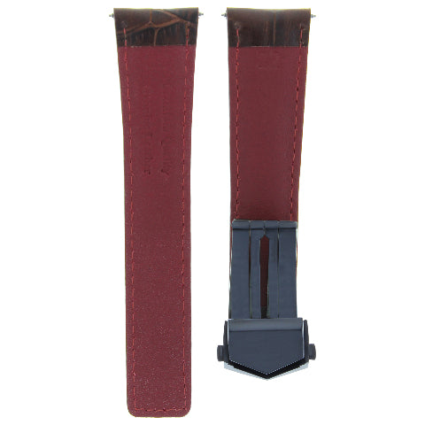 19-20-21-22MM LEATHER WATCH BAND STRAP FOR TAG HEUER CARRERA DEPLOYMENT CLASP