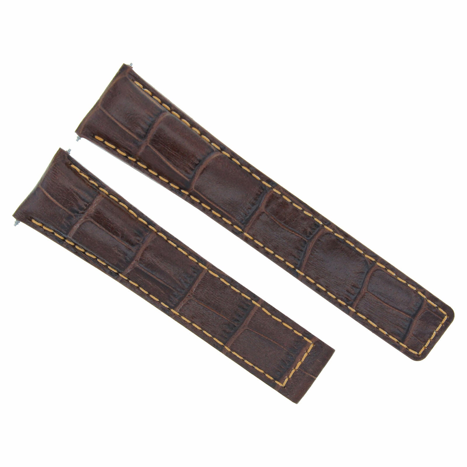 LEATHER WATCH BAND STRAP FOR TAG HEUER CARRERA DEPLOYMENT CLASP - 20MM