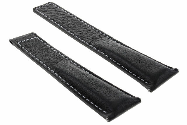 19MM 20MM 22MM LEATHER WATCH BAND STRAP WITH CLASP FOR TAG HEUER CARRERA MONACO