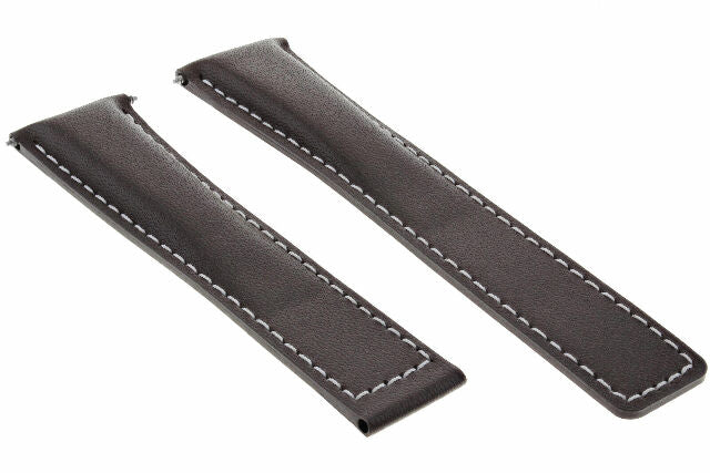 19MM 20MM 22MM LEATHER WATCH BAND STRAP WITH CLASP FOR TAG HEUER CARRERA MONACO