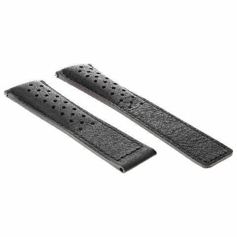19MM-22MM PERFORATED LEATHER WATCH BAND STRAP FOR TAG HEUER CARRERA CALIBRE
