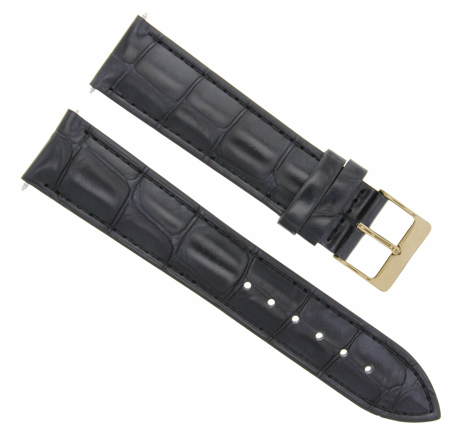 LEATHER WATCH BAND STRAP FOR CITIZEN DRIVE ROSE BLACK - 18MM