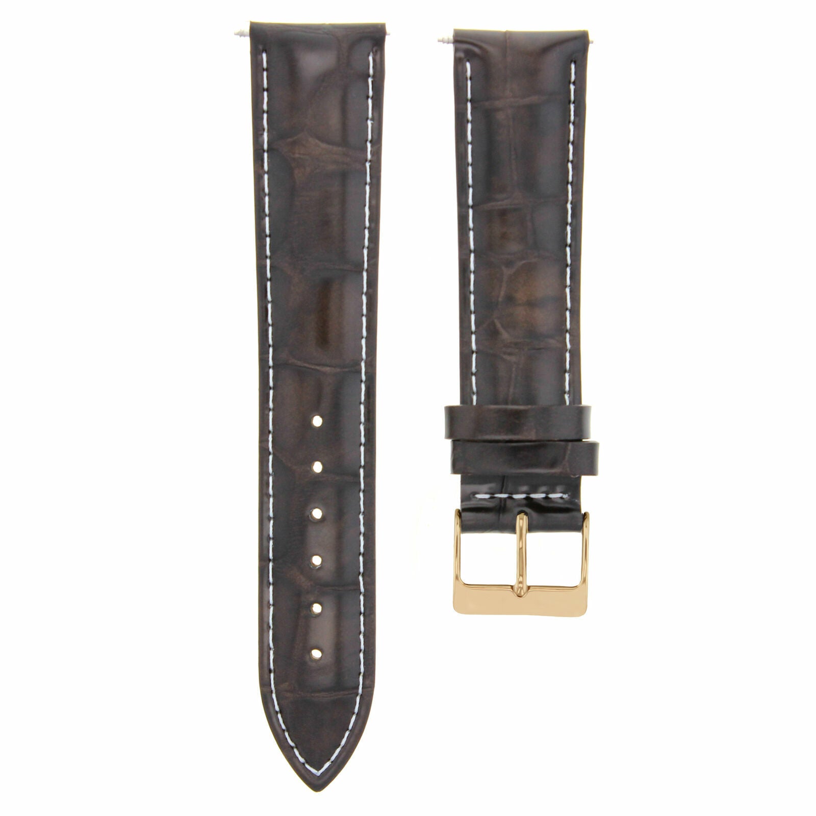 LEATHER WATCH BAND STRAP FOR CITIZEN DRIVE ROSE BLACK - 20MM