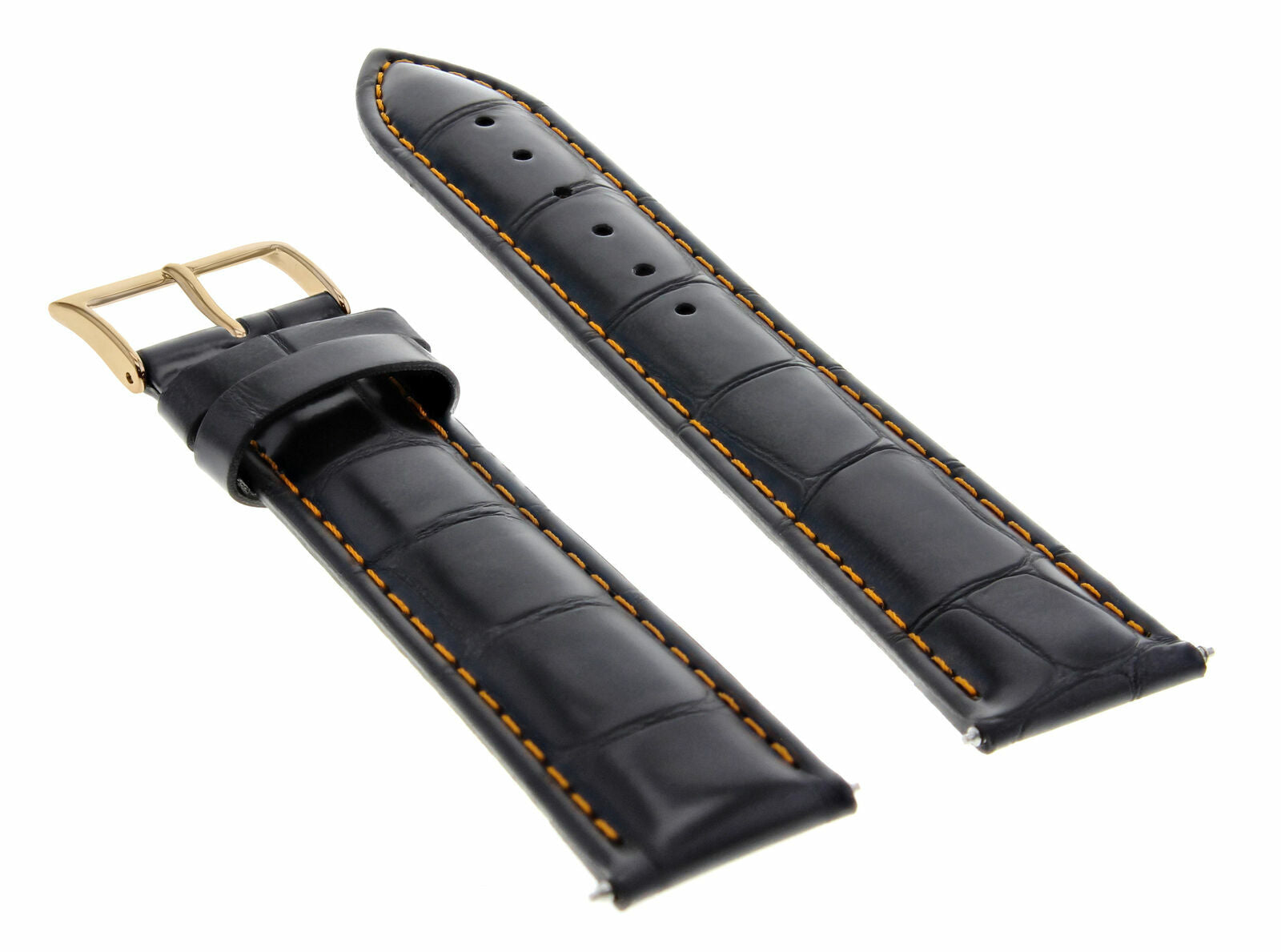 LEATHER WATCH BAND STRAP FOR CITIZEN DRIVE ROSE BLACK - 18MM