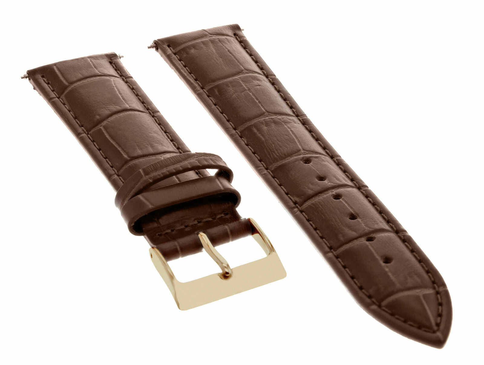 LEATHER WATCH BAND STRAP FOR CITIZEN DRIVE ROSE BLACK - 20MM