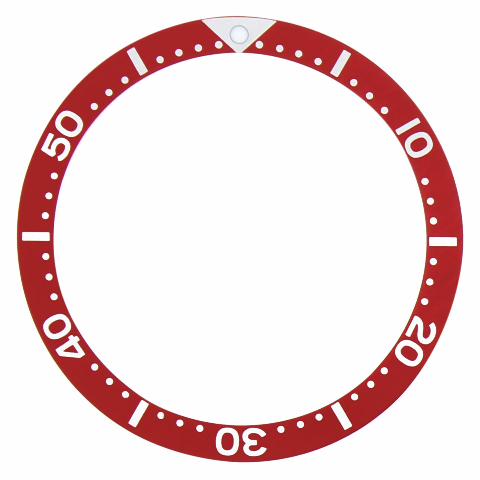 REPLACEMENT BEZEL INSERT RED FOR WATCH 38MM X 31.50MM