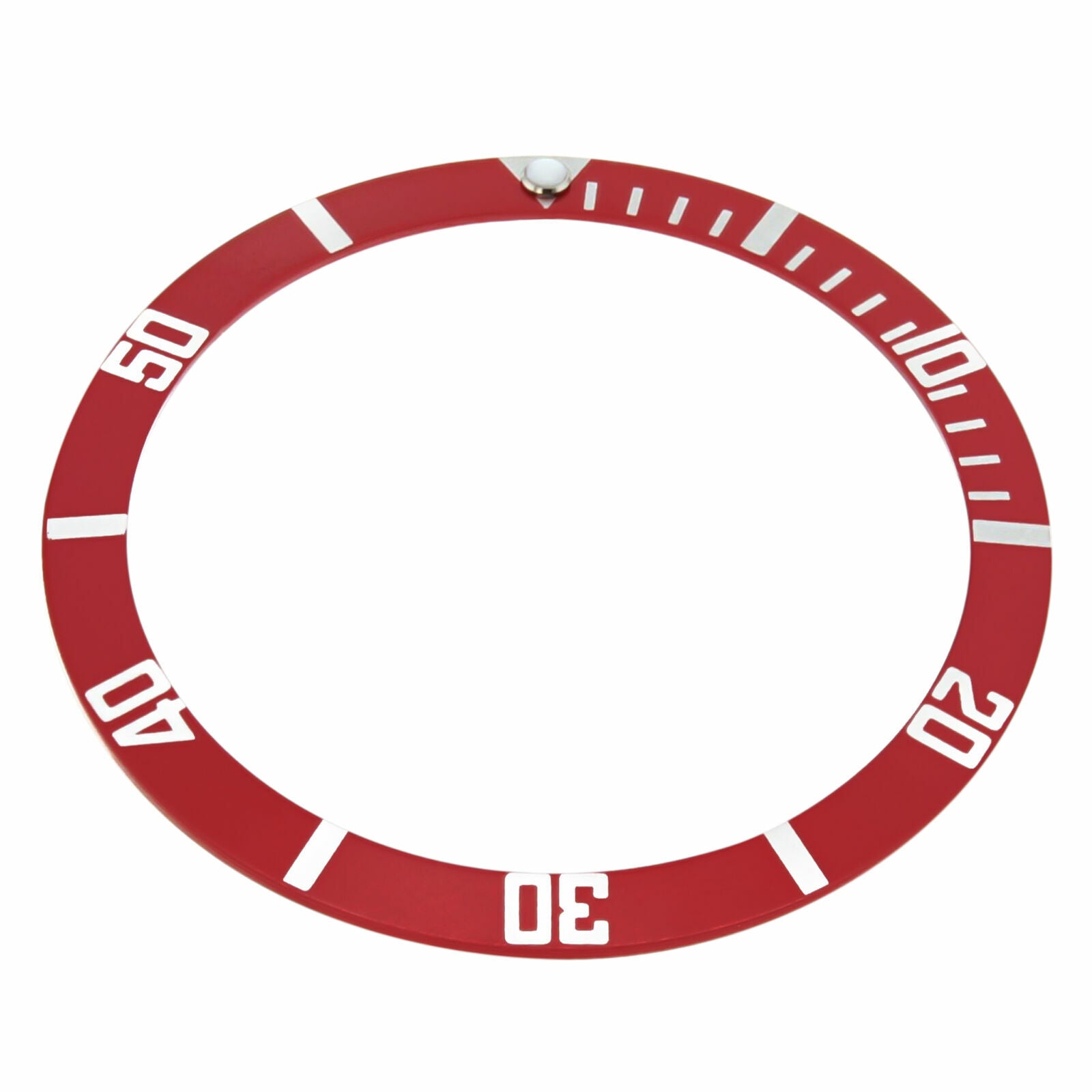 REPLACEMENT BEZEL INSERT RED FLAT FOR WATCH 38MM X 31.50MM