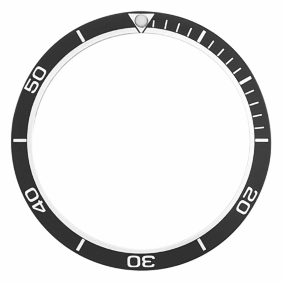 REPLACEMENT BEZEL INSERT BEVEL BLACK FOR WATCH 38MM X 31.50MM