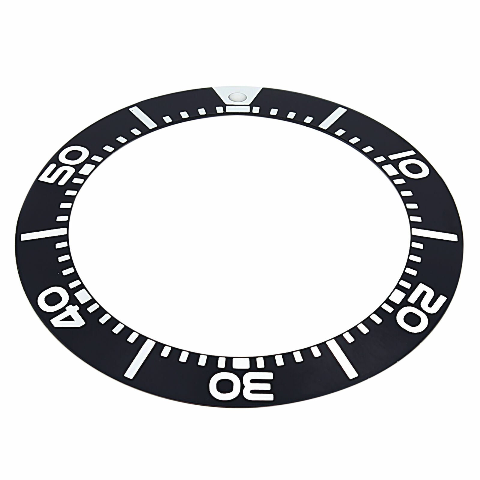 REPLACEMENT BEZEL INSERT BLACK FOR SEIKO SKA759P1 WATCH 38.50MM X 29MM