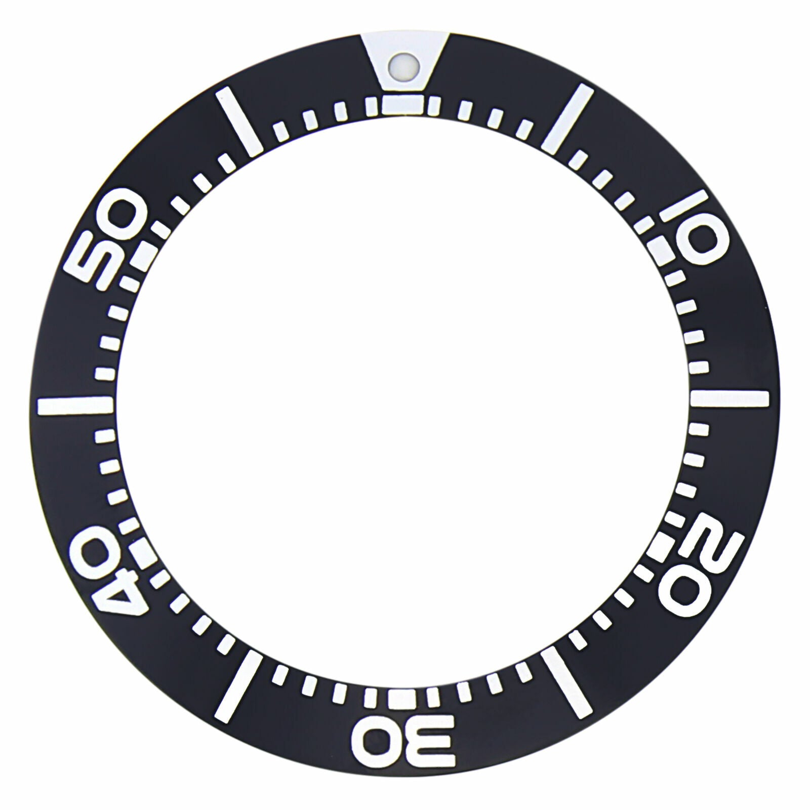 REPLACEMENT BEZEL INSERT BLACK FOR SEIKO SKA759P1 WATCH 38.50MM X 29MM