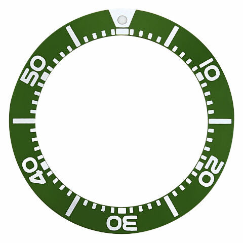 REPLACEMENT BEZEL INSERT GREEN FOR WATCH 38.50MM X 29MM