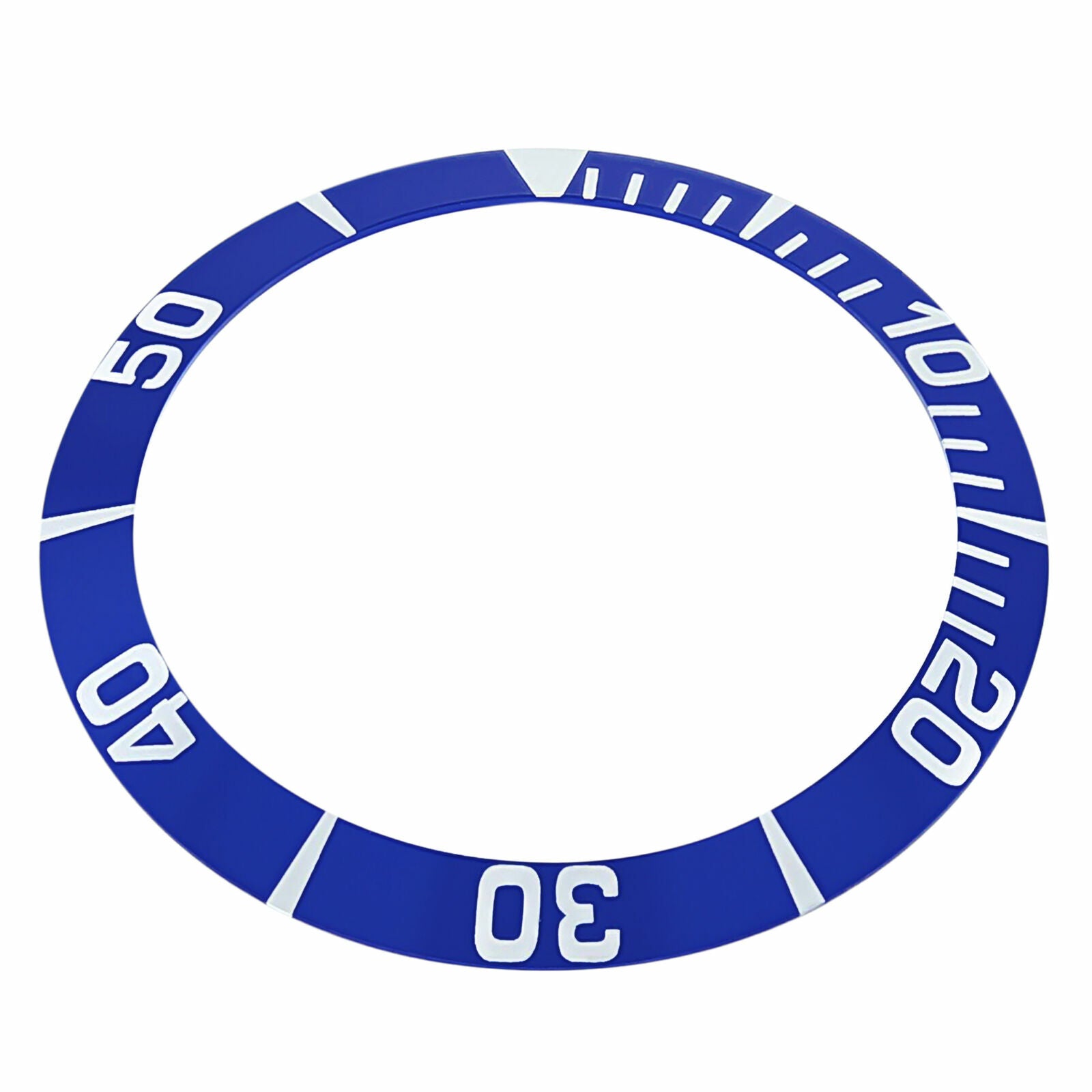 REPLACEMENT  BEZEL INSERT BLUE FOR WATCH 38.60MM X 31.40MM