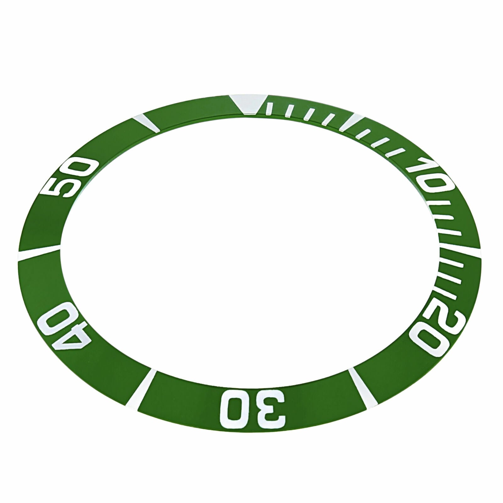 REPLACEMENT BEZEL INSERT GREEN FOR WATCH 38.60MM X 31.40MM