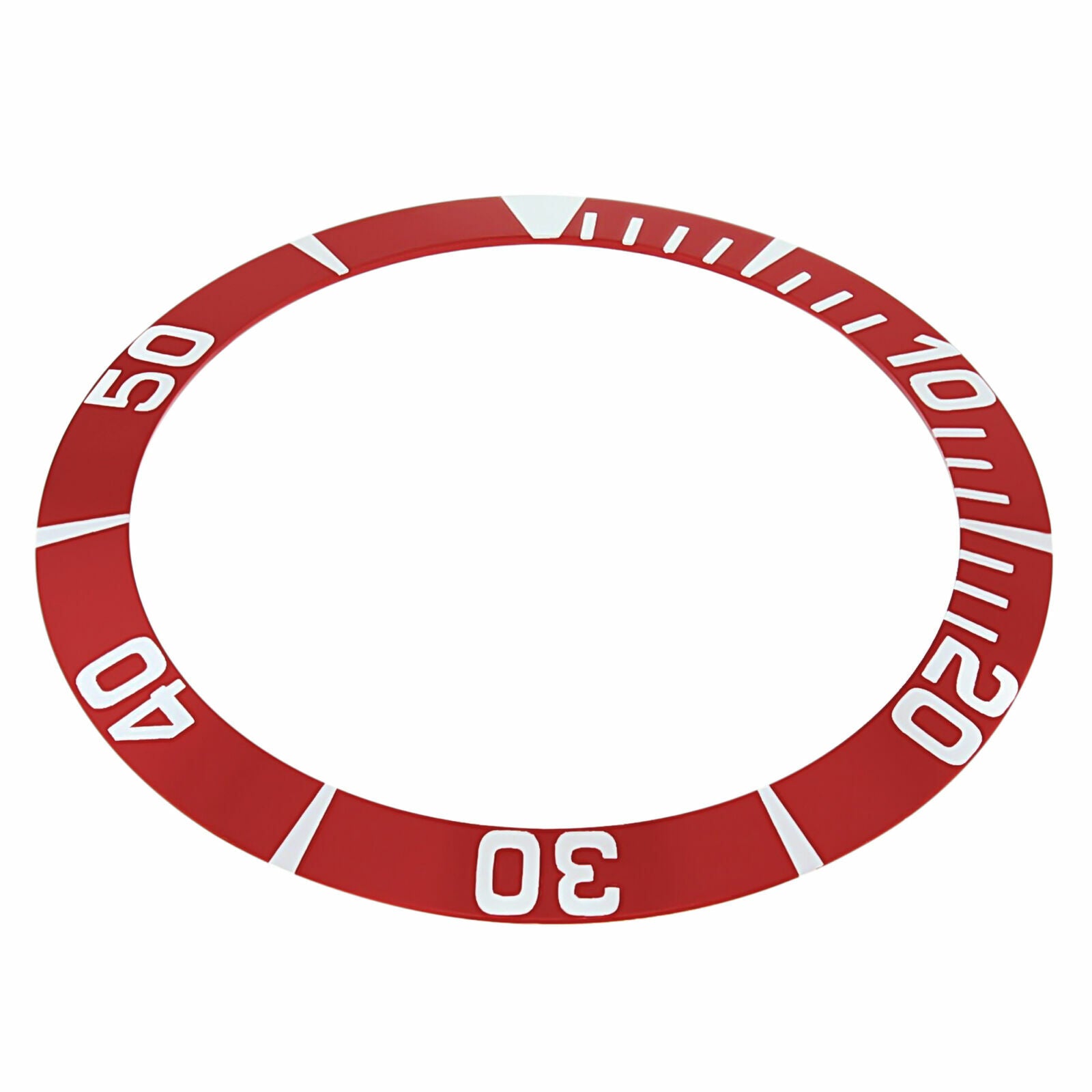 REPLACEMENT BEZEL INSERT RED FOR WATCH 38.60MM X 31.40MM