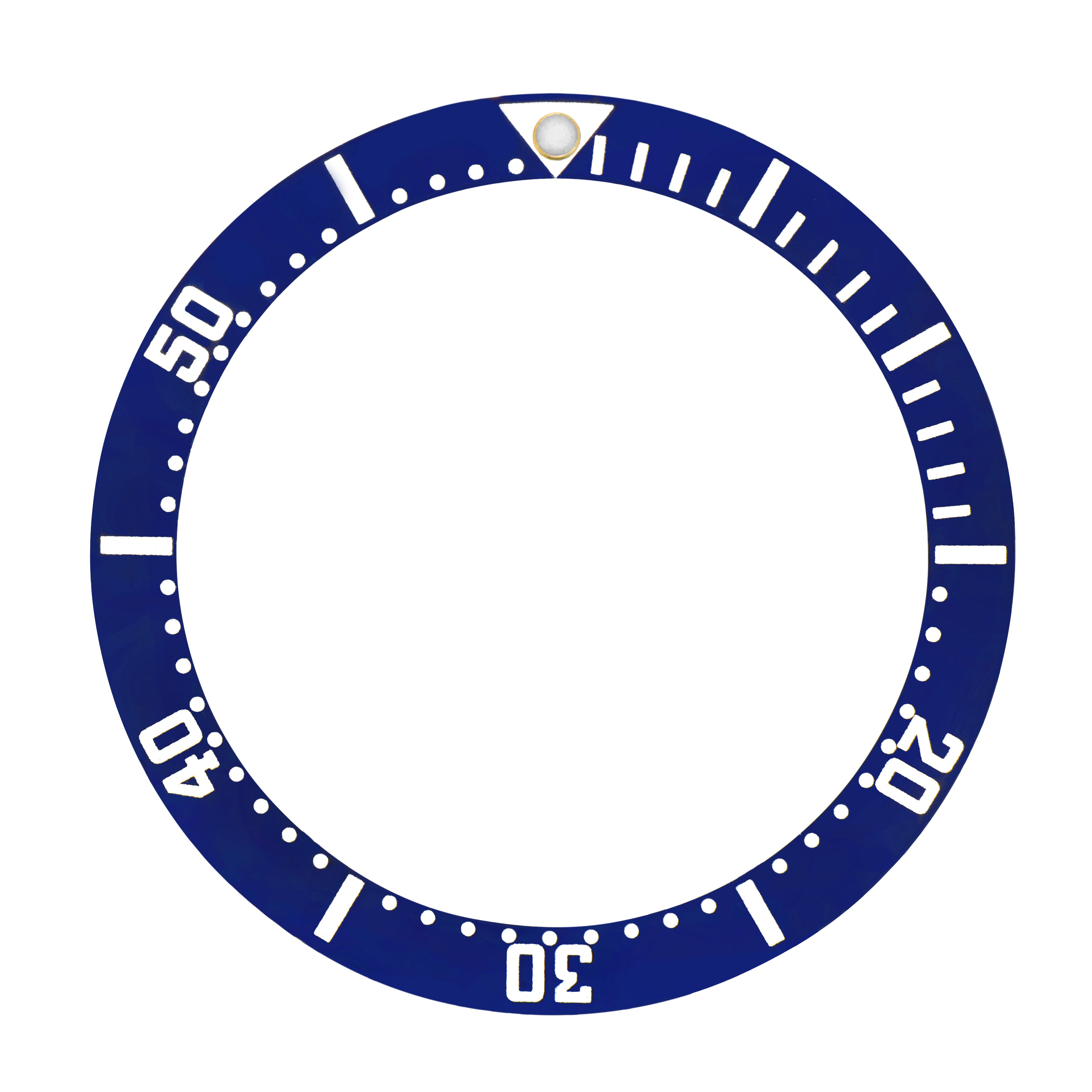 REPLACEMENT BEZEL INSERT BLUE FOR WATCH 38MM X 30.70MM