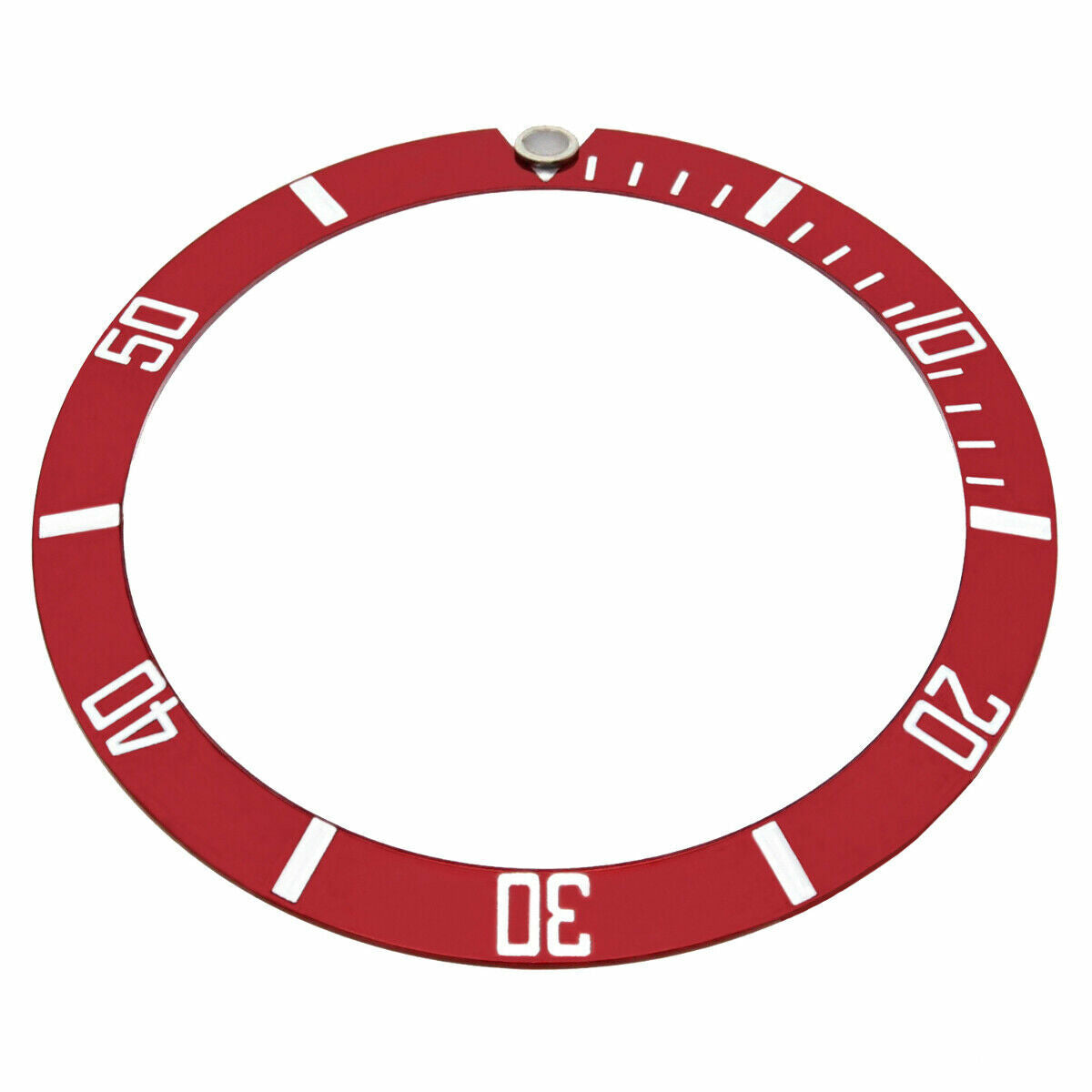 REPLACEMENT BEZEL INSERT RED FOR WATCH 36.50MM X 29.70MM