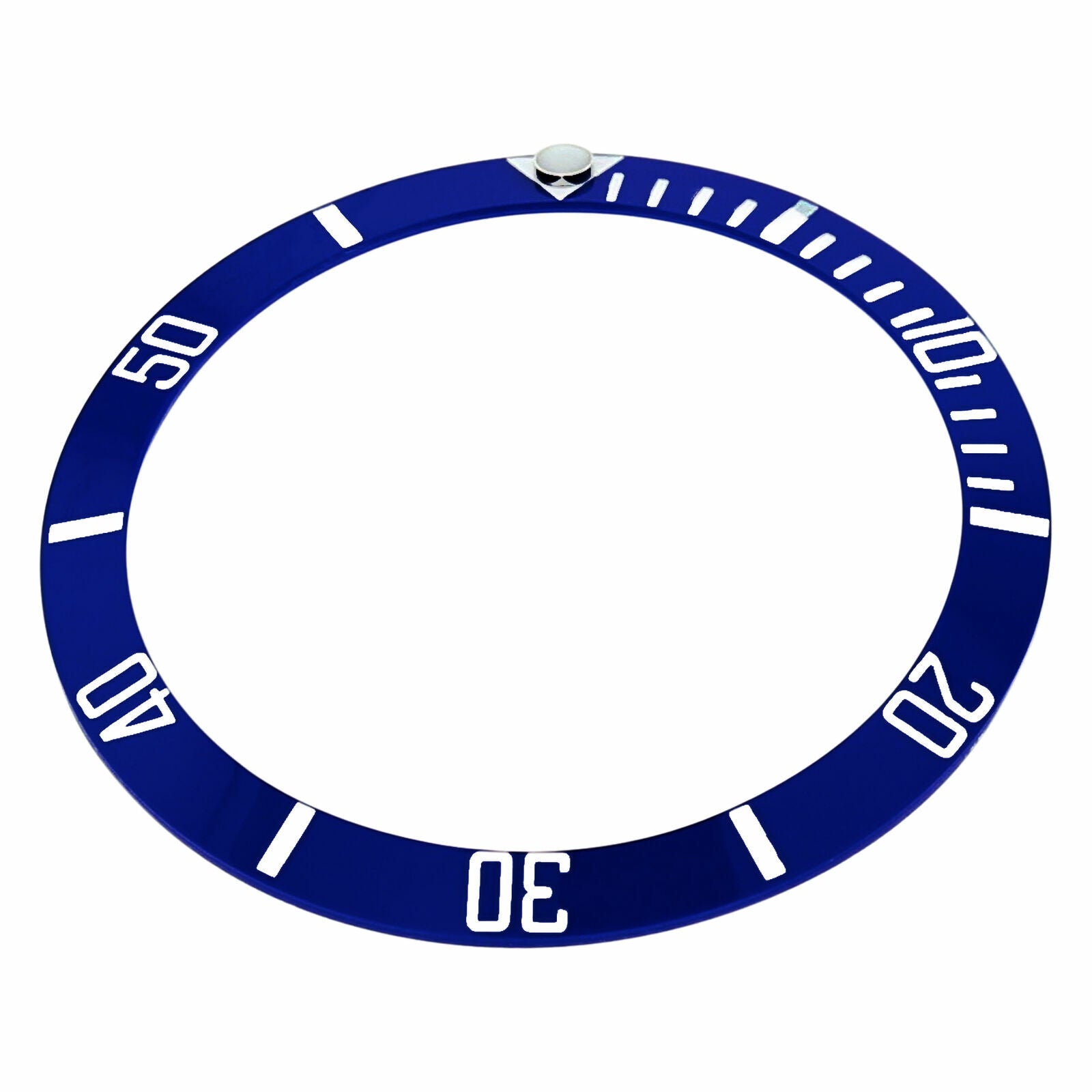 REPLACEMENT BLUE CERAMIC INSERT FOR WATCH 37.60MM X 30.70MM