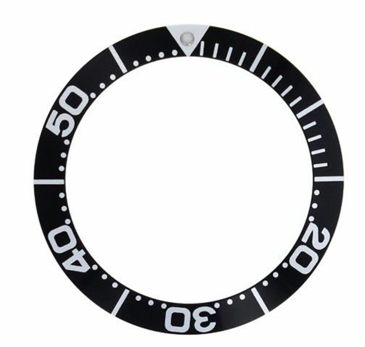 REPLACEMENT BEZEL INSERT BLACK FOR WATCH 43MM X 34MM