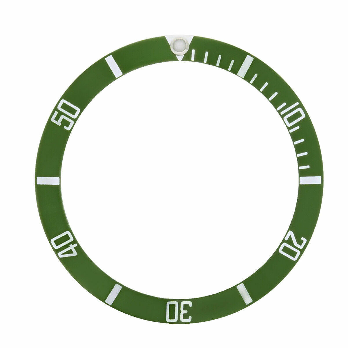 REPLACEMENT BEZEL INSERT GREEN FOR WATCH 37.60MM X 30.70MM