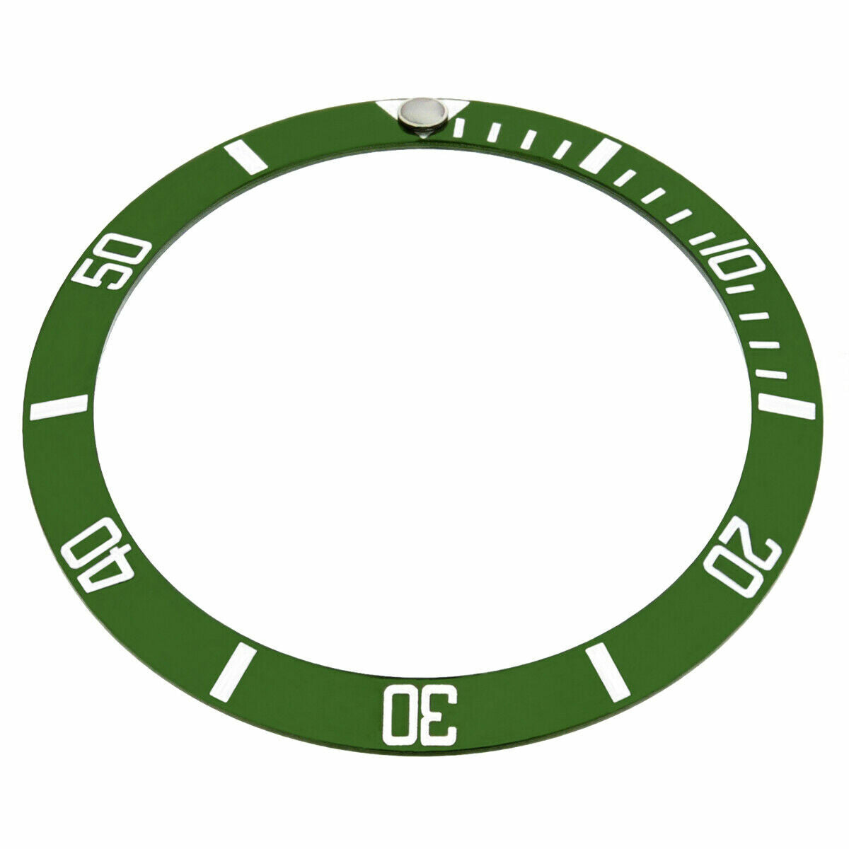 REPLACEMENT BEZEL INSERT GREEN WITH FAT FOUR FOR WATCH 37.60MM X 30.70MM