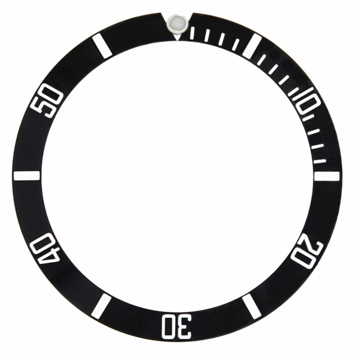 REPLACEMENT BEZEL INSERT BLACK FOR WATCH 36.50MM X 30.40MM