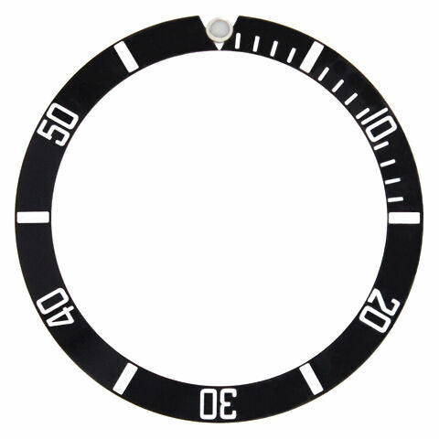 REPLACEMENT BEZEL INSERT BLACK FOR WATCH 36.50MM X 30.40MM
