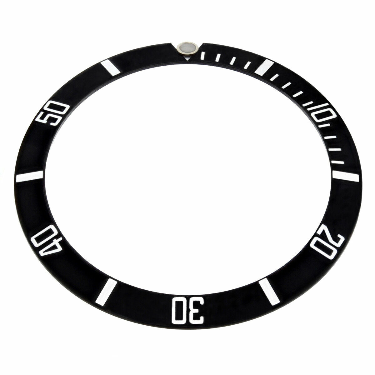 REPLACEMENT BEZEL INSERT BLACK FOR WATCH 36.50MM X 30.40MM