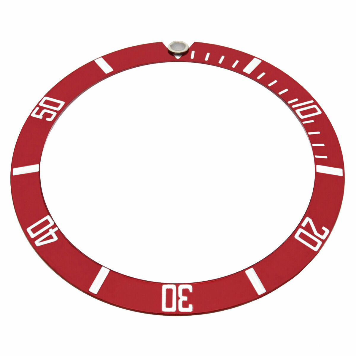 REPLACEMENT BEZEL INSERT RED FOR WATCH 36.50MM X 30.40MM